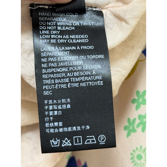 Urban Outfitters Floral Lace Trim Babydoll Mini‎ Dress Size M Coquette Romantic - Picture 10 of 10